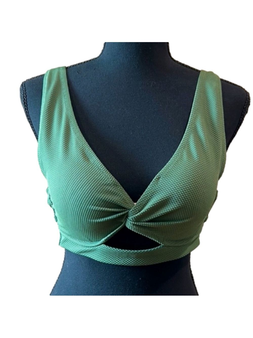 Shade & Shore Green Bikini Top 34C